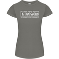 Sarcasm the Elements Personality Funny ECG Womens Petite Cut T-Shirt Charcoal
