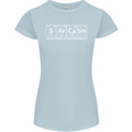 Sarcasm the Elements Personality Funny ECG Womens Petite Cut T-Shirt Light Blue