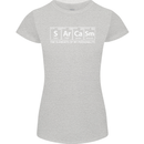 Sarcasm the Elements Personality Funny ECG Womens Petite Cut T-Shirt Sports Grey