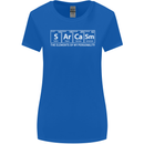 Sarcasm the Elements Personality Funny ECG Womens Wider Cut T-Shirt Royal Blue