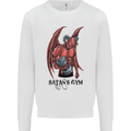 Satan's Gym Bodybuilding Training Top Mens Sweatshirt Jumper White