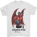 Satan's Gym Bodybuilding Training Top Mens T-Shirt Cotton Gildan White