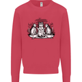 Satanic Cats Black Magic Pentacle Kids Sweatshirt Jumper Heliconia