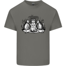 Satanic Cats Black Magic Pentacle Kids T-Shirt Childrens Charcoal