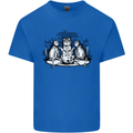 Satanic Cats Black Magic Pentacle Kids T-Shirt Childrens Royal Blue