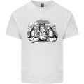 Satanic Cats Black Magic Pentacle Kids T-Shirt Childrens White