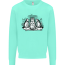 Satanic Cats Black Magic Pentacle Mens Sweatshirt Jumper Peppermint