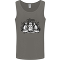 Satanic Cats Black Magic Pentacle Mens Vest Tank Top Charcoal