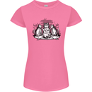 Satanic Cats Black Magic Pentacle Womens Petite Cut T-Shirt Azalea