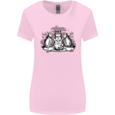 Satanic Cats Black Magic Pentacle Womens Wider Cut T-Shirt Light Pink