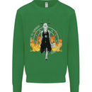 Satanic Witch Summon Ouija Board Satan Hell Kids Sweatshirt Jumper Irish Green