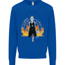 Satanic Witch Summon Ouija Board Satan Hell Kids Sweatshirt Jumper Royal Blue