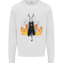 Satanic Witch Summon Ouija Board Satan Hell Kids Sweatshirt Jumper White