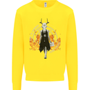 Satanic Witch Summon Ouija Board Satan Hell Kids Sweatshirt Jumper Yellow