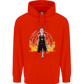Satanic Witch Summon Ouija Board Satan Hell Mens 80% Cotton Hoodie Bright Red