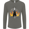 Satanic Witch Summon Ouija Board Satan Hell Mens Long Sleeve T-Shirt Charcoal