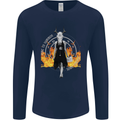 Satanic Witch Summon Ouija Board Satan Hell Mens Long Sleeve T-Shirt Navy Blue