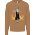 Satanic Witch Summon Ouija Board Satan Hell Mens Sweatshirt Jumper Caramel Latte