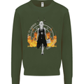 Satanic Witch Summon Ouija Board Satan Hell Mens Sweatshirt Jumper Forest Green