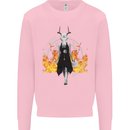 Satanic Witch Summon Ouija Board Satan Hell Mens Sweatshirt Jumper Light Pink