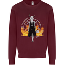 Satanic Witch Summon Ouija Board Satan Hell Mens Sweatshirt Jumper Maroon