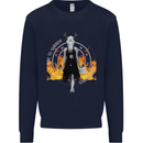 Satanic Witch Summon Ouija Board Satan Hell Mens Sweatshirt Jumper Navy Blue