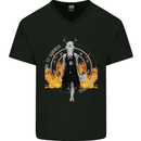 Satanic Witch Summon Ouija Board Satan Hell Mens V-Neck Cotton T-Shirt Black