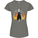 Satanic Witch Summon Ouija Board Satan Hell Womens Petite Cut T-Shirt Charcoal