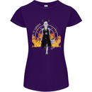 Satanic Witch Summon Ouija Board Satan Hell Womens Petite Cut T-Shirt Purple