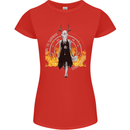 Satanic Witch Summon Ouija Board Satan Hell Womens Petite Cut T-Shirt Red