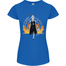 Satanic Witch Summon Ouija Board Satan Hell Womens Petite Cut T-Shirt Royal Blue