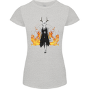 Satanic Witch Summon Ouija Board Satan Hell Womens Petite Cut T-Shirt Sports Grey