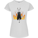 Satanic Witch Summon Ouija Board Satan Hell Womens Petite Cut T-Shirt White