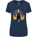 Satanic Witch Summon Ouija Board Satan Hell Womens Wider Cut T-Shirt Navy Blue