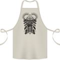 Savage Two Punk Skulls Biker Motorbike Cotton Apron 100% Organic Natural