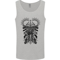Savage Two Punk Skulls Biker Motorbike Mens Vest Tank Top Sports Grey
