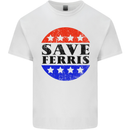 Save Ferris Distressed Kids T-Shirt Childrens White