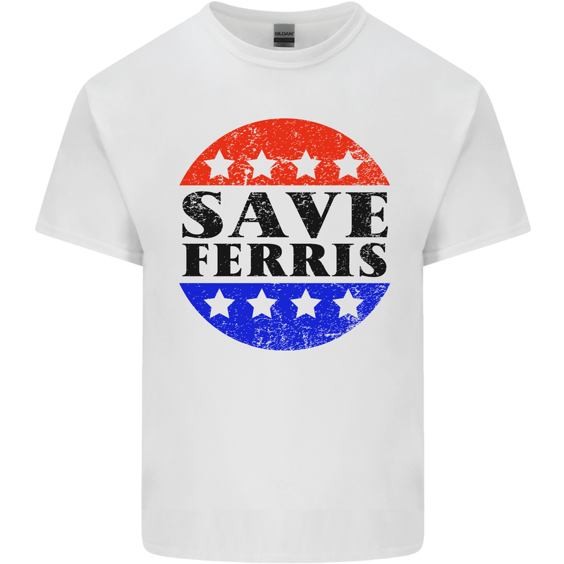 Save Ferris Distressed Kids T-Shirt Childrens White
