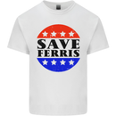 Save Ferris Funny 80's Movie Kids T-Shirt Childrens White