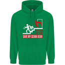 Save My Scuba Gear Diver Diving Dive Childrens Kids Hoodie Irish Green