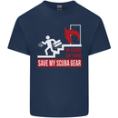 Save My Scuba Gear Diver Diving Dive Kids T-Shirt Childrens Navy Blue