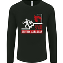 Save My Scuba Gear Diver Diving Dive Mens Long Sleeve T-Shirt Black