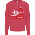 Save My Scuba Gear Diver Diving Dive Mens Sweatshirt Jumper Heliconia