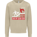 Save My Scuba Gear Diver Diving Dive Mens Sweatshirt Jumper Sand