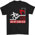 Save My Scuba Gear Diver Diving Dive Mens T-Shirt Cotton Gildan Black