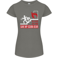 Save My Scuba Gear Diver Diving Dive Womens Petite Cut T-Shirt Charcoal