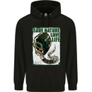 Save Nature Environment Climate Change Life Childrens Kids Hoodie Black