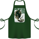 Save Nature Environment Climate Change Life Cotton Apron 100% Organic Forest Green