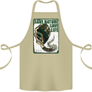 Save Nature Environment Climate Change Life Cotton Apron 100% Organic Khaki
