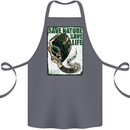 Save Nature Environment Climate Change Life Cotton Apron 100% Organic Steel